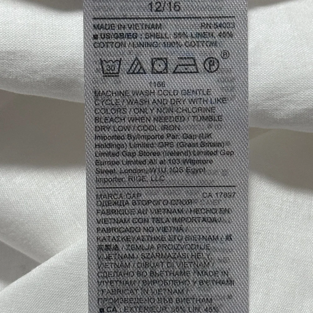 NEW GAP Kimono Sleeve Linen Blend Dress Size 12